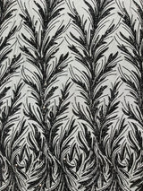 Feather Wing Shiny Sequin Mesh Fabric - Feather Wing Sequin Design, 54" Width (1 Yard)