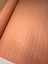 Virgin Wool Woven Printed Orange Stripes