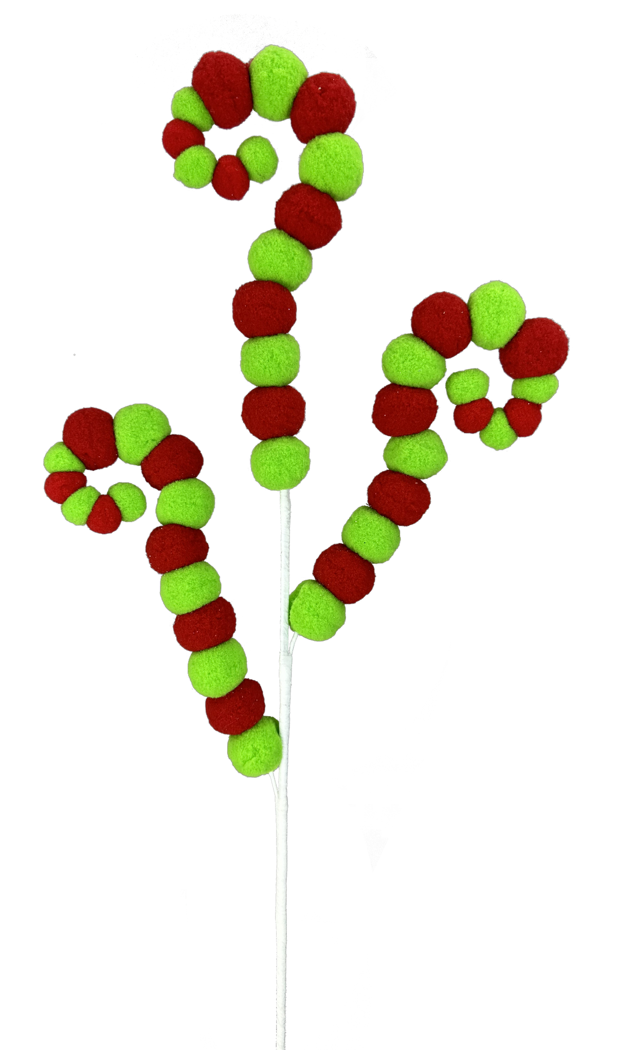 28" Felt Ball Spiral Curly Spray
