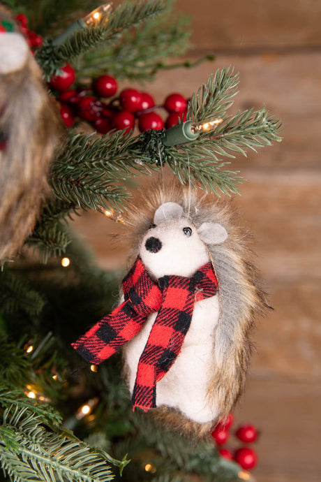 4” Felt Hedgehog Ornament