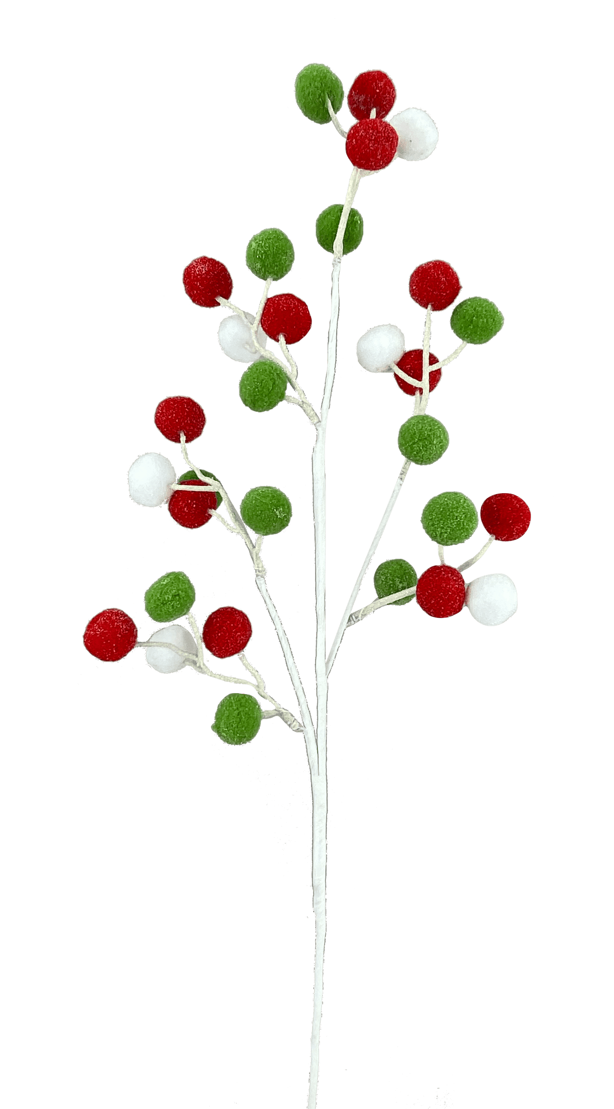 28” Felt Ball Spray - Red/White/Green