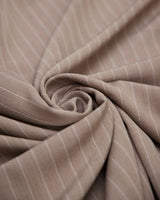Stretch Pinstripe Suiting Tan
