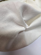 Linen Viscose Plain Weave White Shirt Fabric