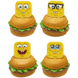 SpongeBob SquarePants Mood Faces Rings for Cupcakes and Cakes Toppers, 144 Pack