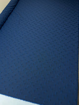 Wool Blue Black Printed Fabric