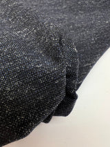 Wool Melange Fabric Blue Black