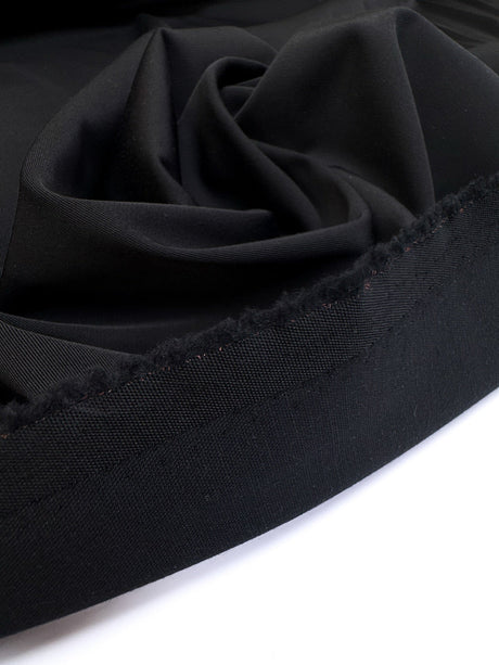 Black Triacetate Cotton Twill