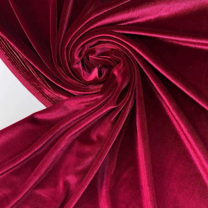 Red Velour Knitted Polyamide