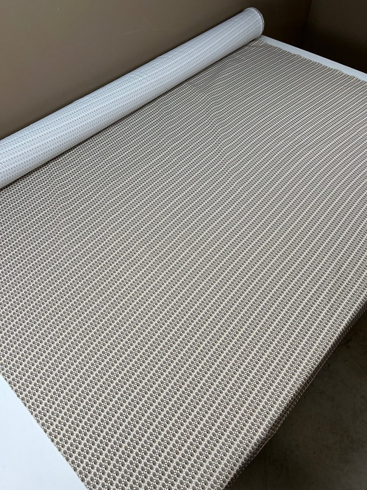 Polyamide Elastane Crepe Printed Beige Geometric