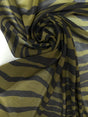 Polyester Chiffon Animal Print Green
