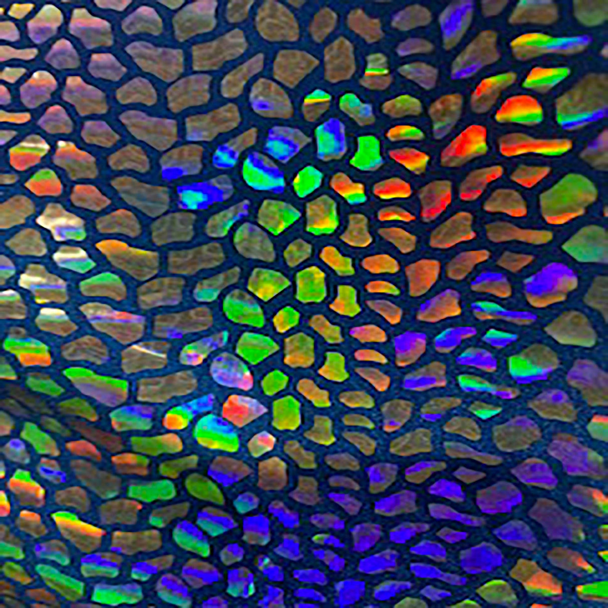 Nylon Spandex Cobra Hologram Sequin Fabric