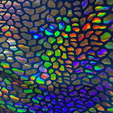 Nylon Spandex Cobra Hologram Sequin Fabric