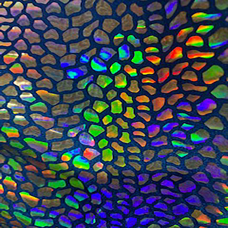 Nylon Spandex Cobra Hologram Sequin Fabric