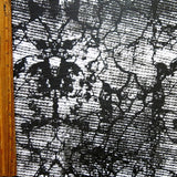 Swim Knit Nylon Spandex Fields Abstract Black Grey