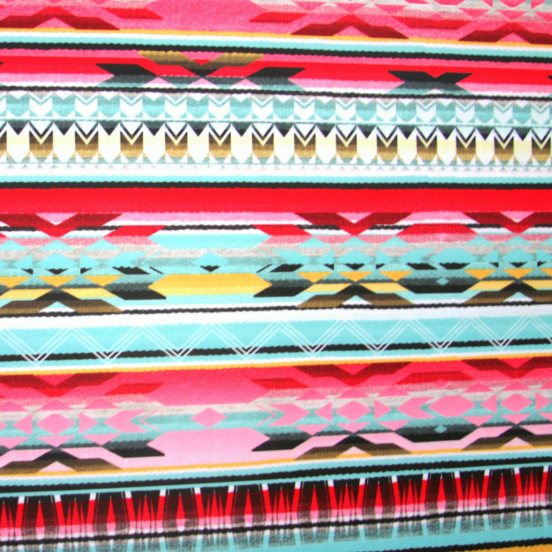 Swim Knit Nylon Lycra Fiesta Pink Colorway