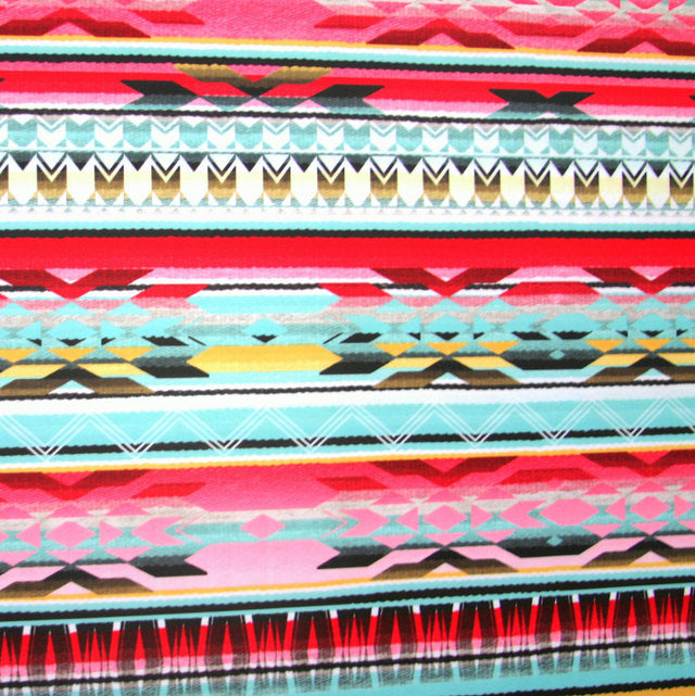 Swim Knit Nylon Lycra Fiesta Pink Colorway
