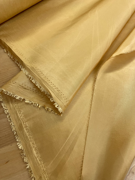 Taffeta Polyester Fabric - Light Gold Solid, 58/59" Width (1 Yard)