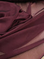 Two Tone Chiffon Polyester Fabric - Burgundy, Two Tone, 58/59" Width (1 Yard)
