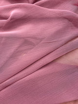 Two Tone Chiffon Polyester Fabric - Mauve, 58/59" Width (1 Yard)