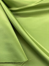 Peau De Soie Dull Satin Polyester Fabric - Avocado Green, 58/59" Width (1 Yard)