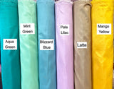 Taffeta Polyester Fabric - Aqua Green Solid, 58/59" Width (1 Yard)