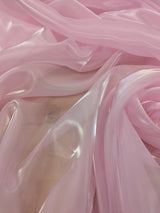 Liquid Organza Polyester Organza Fabric - White, Light Pink, Hot Pink, Sheer, 58-59" Width (1 Yard)