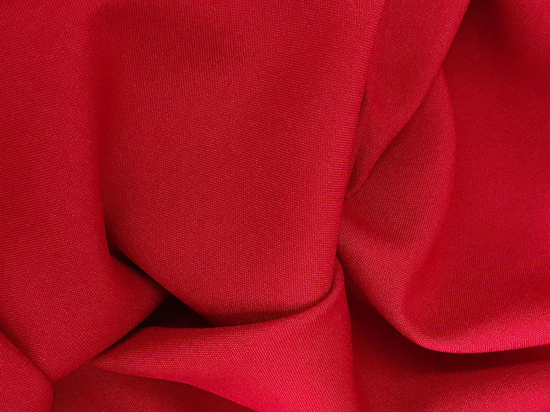 Poly Poplin Solid Polyester Fabric - Red, 58/59" Width (1 Yard)