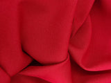 Poly Poplin Solid Polyester Fabric - Red, 58/59" Width (1 Yard)