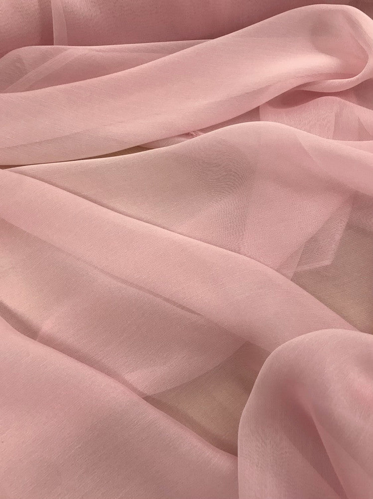 Two Tone Chiffon Polyester Fabric - Pink, 58-59" Width (1 Yard)