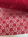 Raschel Lace 100 Percent Polyester Fabric - Floral Pattern, 58/59" Width (1 Yard)