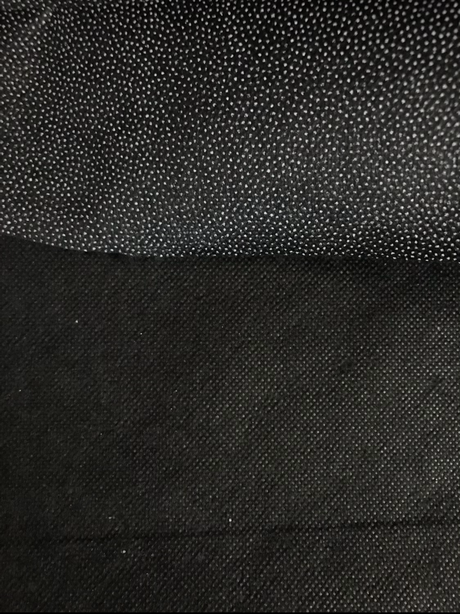 Non-Woven Iron-On Fusible Interfacing Polyester Fabric - Black, Medium Weight, 58-60" Width (1 Yard)