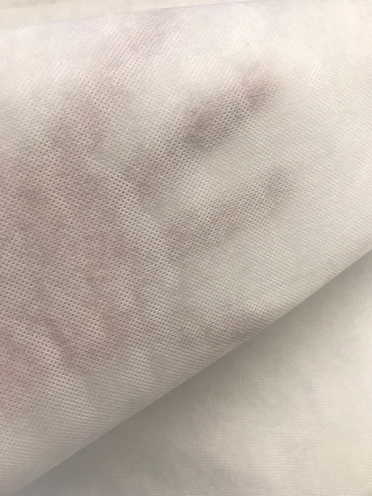 Non Woven Iron-On Fusible Interfacing Polyester Fabric - White, 58/60" Width (1 Yard)