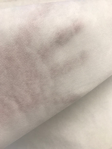 Non Woven Iron-On Fusible Interfacing Polyester Fabric - White, 58/60" Width (1 Yard)