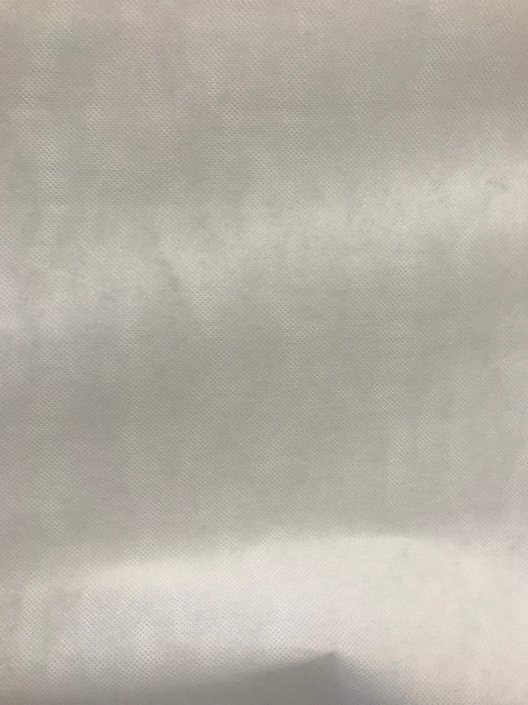 Non Woven Iron-On Fusible Interfacing Polyester Fabric - White, 58/60" Width (1 Yard)