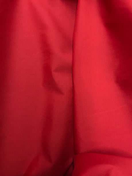 Classic Solid Poly Cotton Fabric - Red, 58-59" Width (1 Yard)