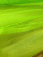 Crystal Organza Polyester Fabric - Neon Green, 58/59" Width (1 Yard)