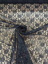 Raschel Lace 100 Percent Polyester Fabric - Floral Pattern, 58/59" Width (1 Yard)