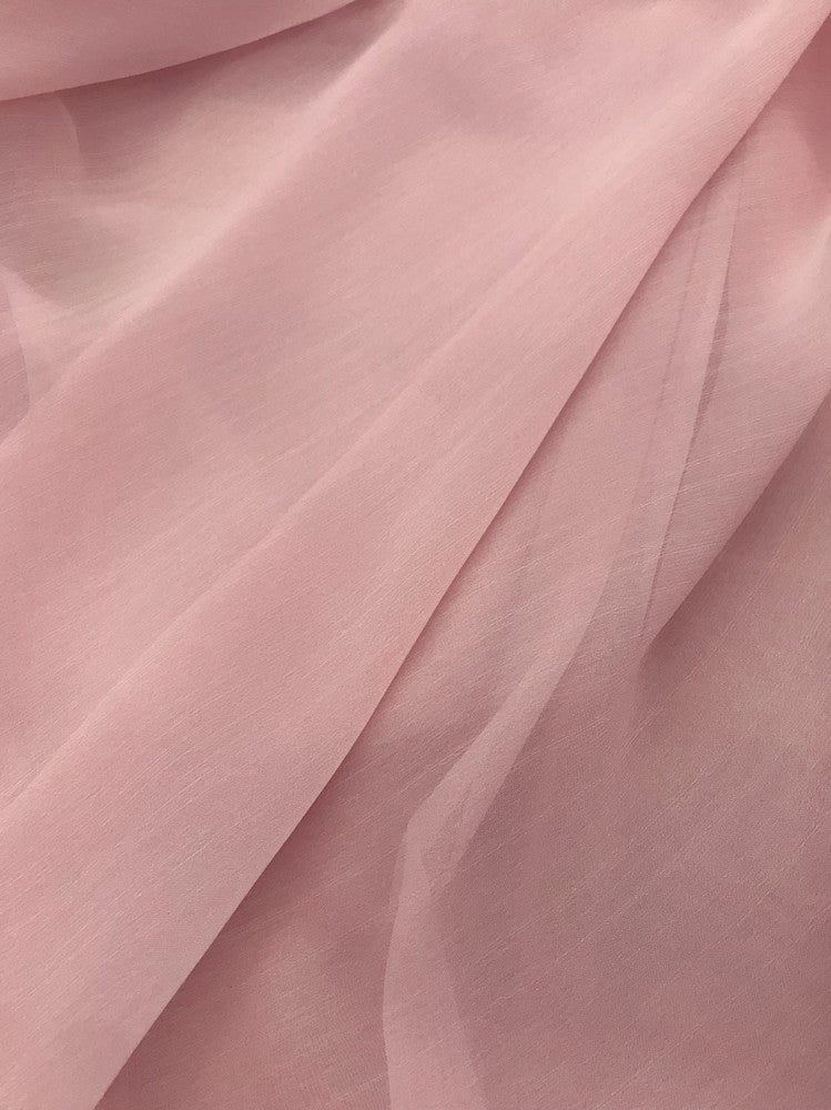 Two Tone Chiffon Polyester Fabric - Pink, 58-59" Width (1 Yard)