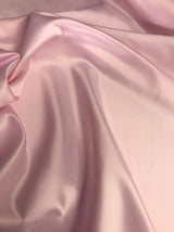 Peau De Soie Dull Satin Polyester Satin Fabric - Pink Matte, 58/59" Width (1 Yard)