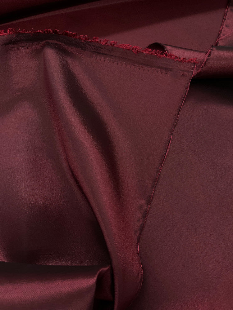 Burgundy Taffeta Polyester Fabric - Burgundy Solid, 58/59" Width (1 Yard)