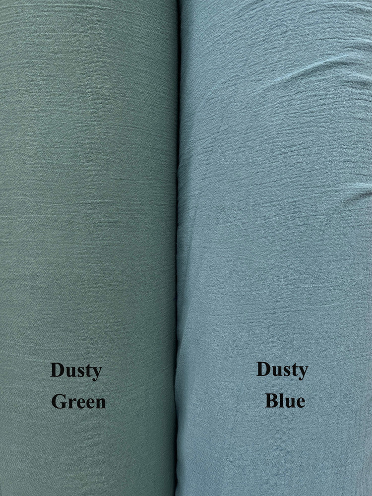 Cotton Gauze Cotton Fabric - Multiple Colors, 49/50" Width, Lightweight, Semi-Sheer (1 Yard)