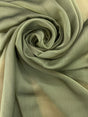 Two Tone Chiffon Polyester Fabric - Olive Green, 58/59" Width (1 Yard)