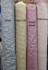 Glitter Lace Polyester Fabric - Sheer Mesh, Allover Glitter, 59/60" Design Width, 65/66" Total Width (1 Yard)