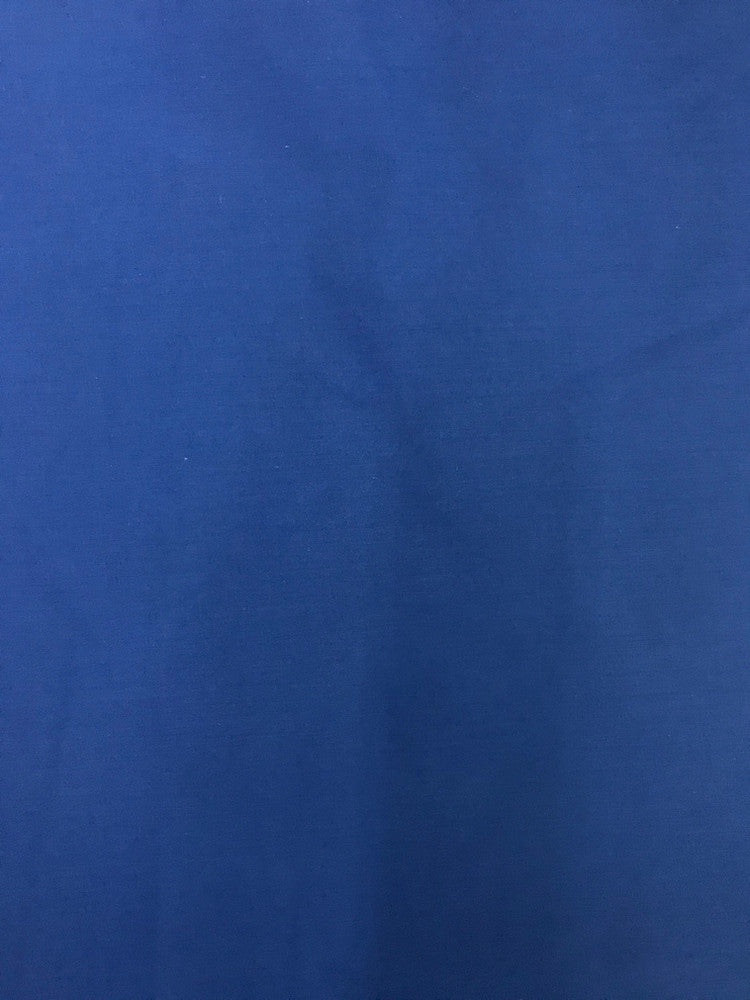 Royal Blue Poly Cotton Fabric - Royal Blue, 58/59" Width (1 Yard)