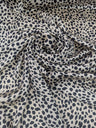 Printed Charmeuse Animal Print 100% Polyester Fabric - Light Brown/Tan Animal Print, 58/59" Width (1 Yard)