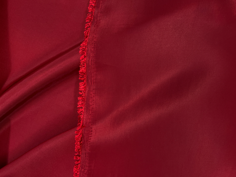 Dark Red Taffeta Polyester Fabric - Dark Red Solid, 58/59" Width (1 Yard)