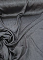 Black Crushed Charmeuse Polyester Fabric - Black, Crushed Finish, 54" Width (1 Yard)