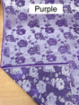 Flower Jacquard Brocade Polyester Fabric - Floral Pattern, 58/59" Width, 5 Colors (1 Yard)