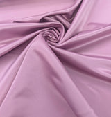 Peau De Soie Dull Satin Polyester Fabric - Light Mauve, Matte Finish, 58/59" Width (1 Yard)