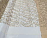 Glitter Lace Polyester Fabric - Sheer Mesh, Allover Glitter, 59/60" Design Width, 65/66" Total Width (1 Yard)